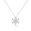 18ct White Gold Diamond Snowflake Pendant