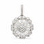 0.87ct Round & Tapered Baguette Diamond Pendant in 18ct White Gold