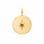 0.04ct Australian Champagne Diamond Star Disc Pendant in 9ct Yellow Gold