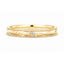 Filigree Engraved Ring with Hammer-Set Brilliant Cut Diamond - 18ct Yellow Gold band