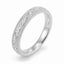 2.6mm Filigree Engraved Ring - 18ct White Gold band