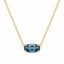 9ct Yellow Gold London Blue Topaz Pendant