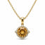 9ct Yellow & White Gold Citrine Pendant