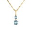 9ct Yellow Gold Aquamarine Pendant