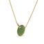 9ct Yellow Gold Tsavorite Garnet and Diamond Necklace