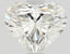 0.76 Carat H-VS1 Heart Cut Diamond