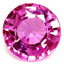 0.74 Carat Round Cut Pink Sapphire