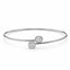 Diamond Bangle in Titanium and 18ct White Gold