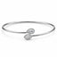 Marquise Diamond Bangle in Titanium and 18ct White Gold