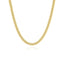 Men’s Yellow Gold Diamond Cut Curb Link Necklace 55cm – Solid 4mm Handmade Chain