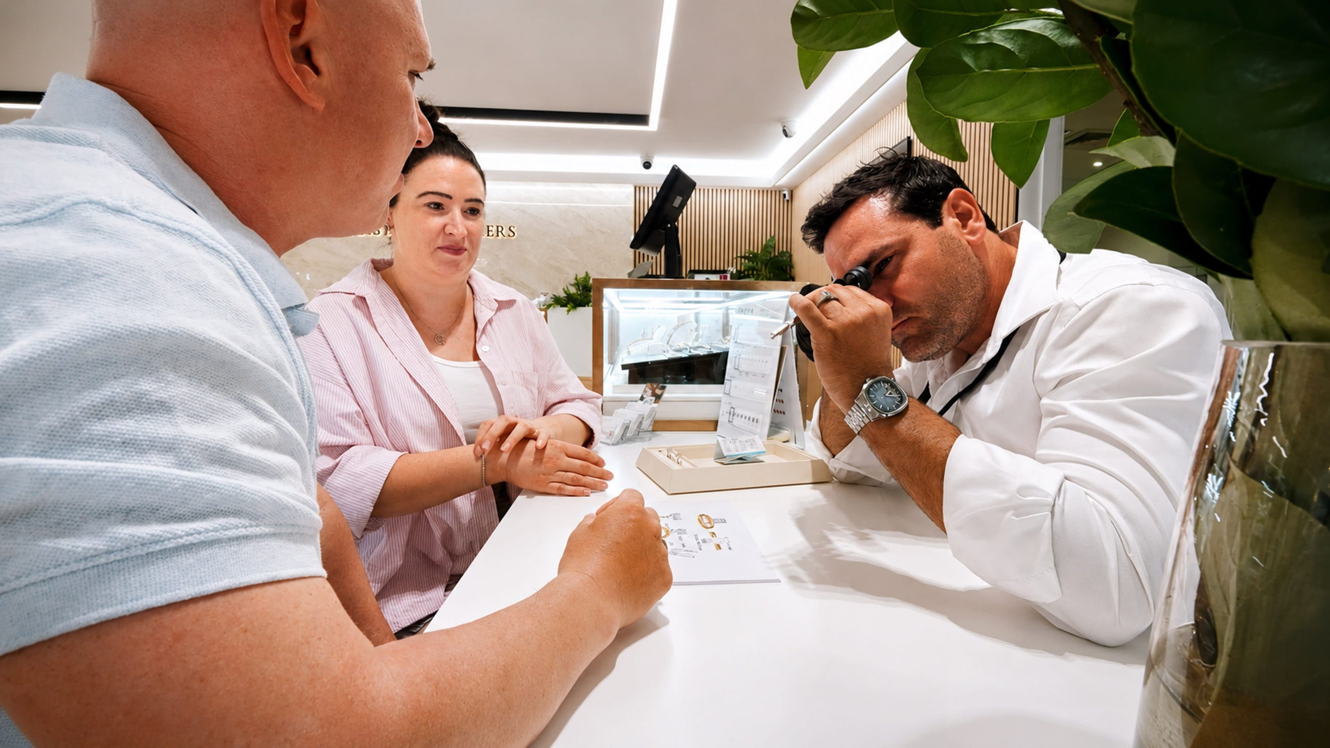 Private jewellery consultation at Robert Cliff Master Jewellers