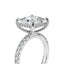 Princess Cut Diamond Engagement Ring with Hidden Halo