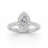 Marquise Halo Engagement ring