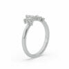 Crown diamond wedding ring