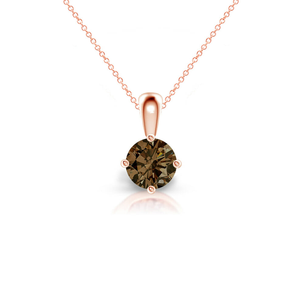 chocolate diamond pendant