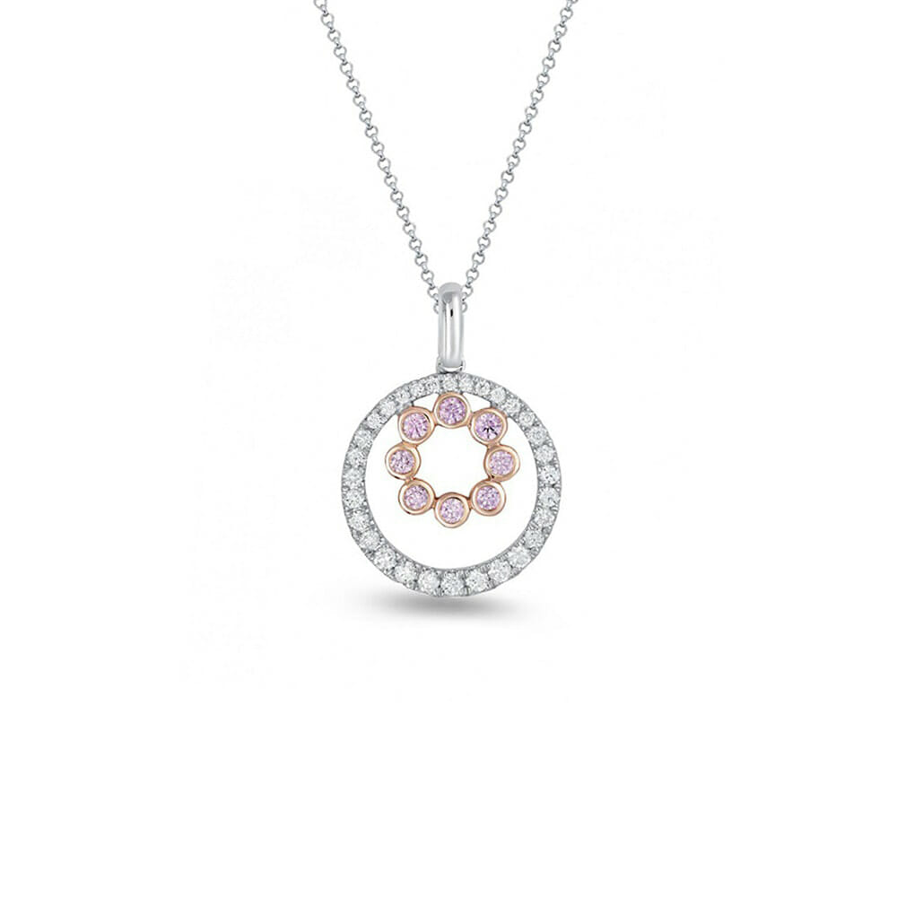 argyle pink diamond pendant