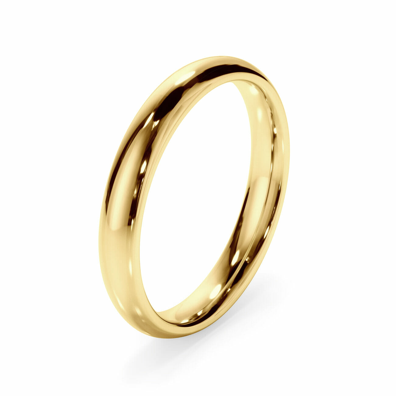 3mm Polished Mens Wedding Ring