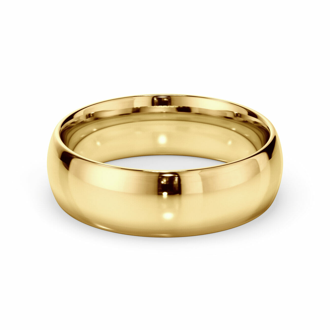 7mm Polished Mens Wedding Ring