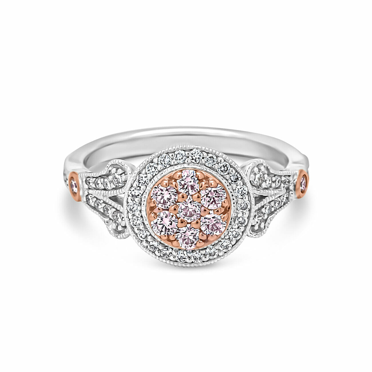 5-627 Pink Diamond ring angle 1