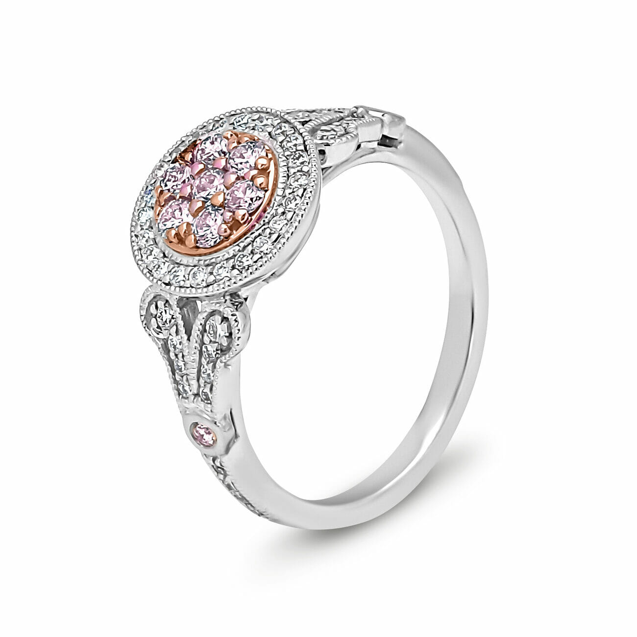 5-627 Pink Diamond ring angle 2
