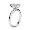 Radiant solitaire engagement ring