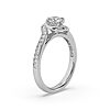 Spiral diamond engagement ring