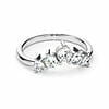 Curved Diamond Crown Ring