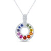 Rainbow sapphire pendant