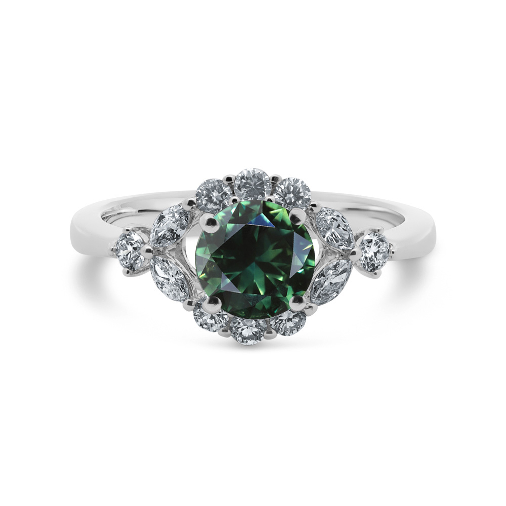 On Sale Style # Sapphire Diamond Halo Ring | Robert Cliff Master Jewellers