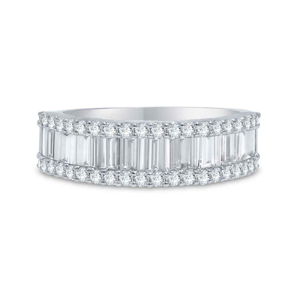 Diamond baguette dress ring
